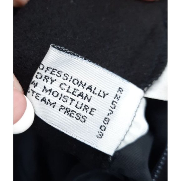 VTG 70s Panther Solid Black Wool Straight Cut Pencil Skirt Size M Short Lined - Picture 10 of 11